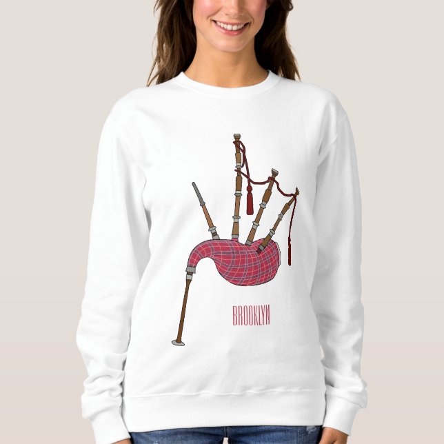 Sudadera Ilustracion personalizado Bagpipes (Anverso)