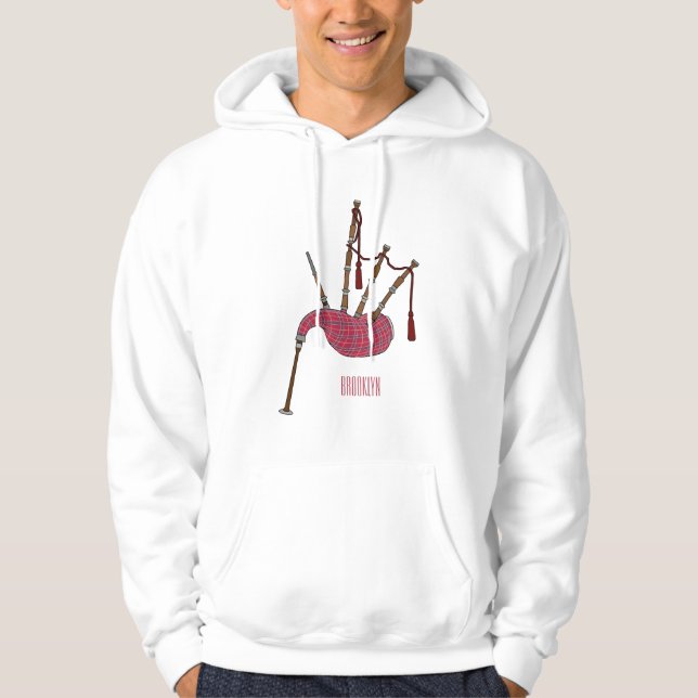 Sudadera Ilustracion personalizado Bagpipes (Anverso)