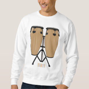 Sudadera Ilustracion personalizado Bongo drum