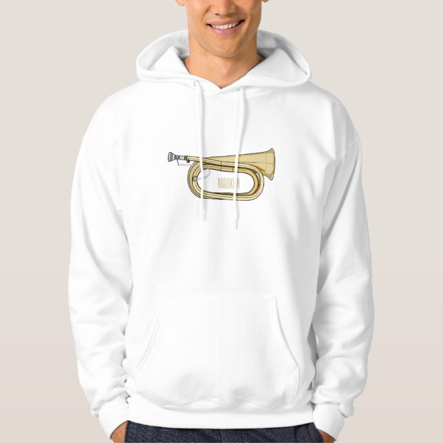 Sudadera Ilustracion personalizado Bugle (Anverso)