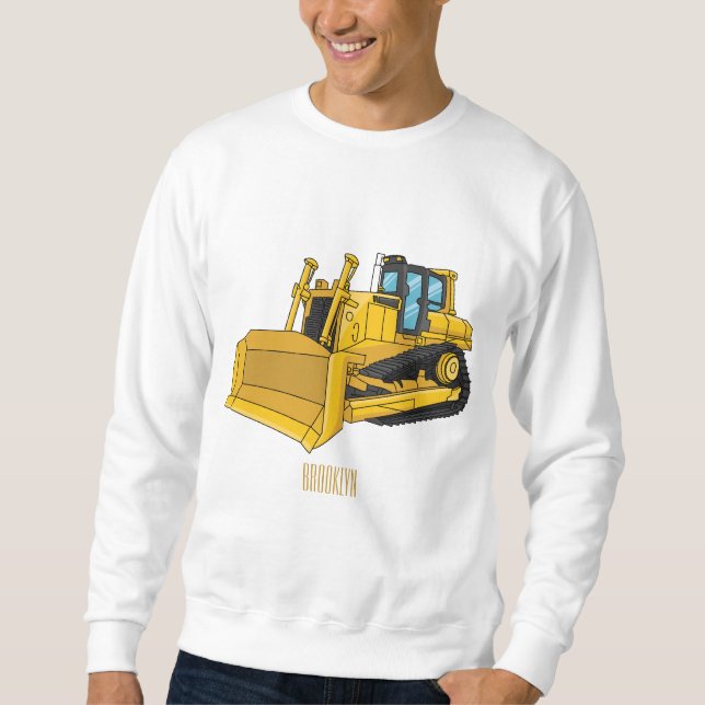 Sudadera Ilustracion personalizado Bulldozer (Anverso)