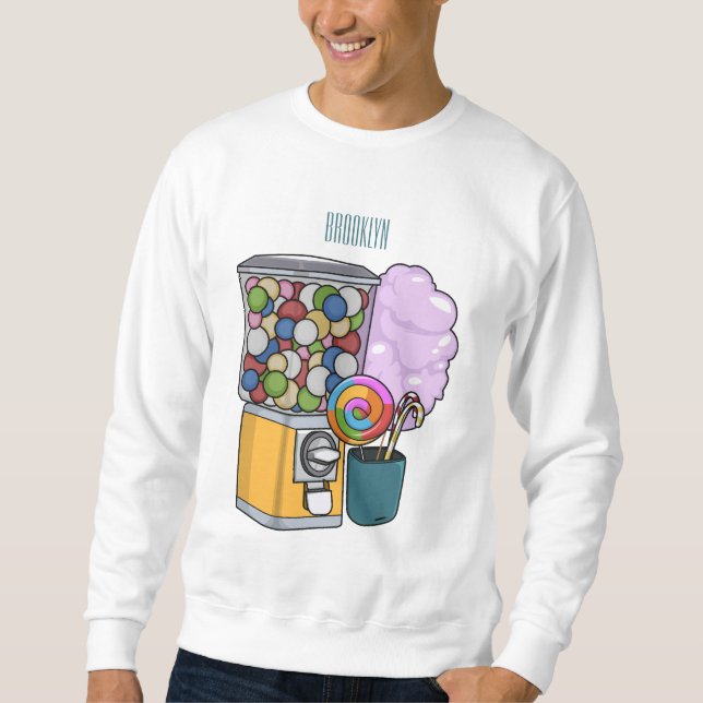 Sudadera Ilustracion personalizado Candy (Anverso)