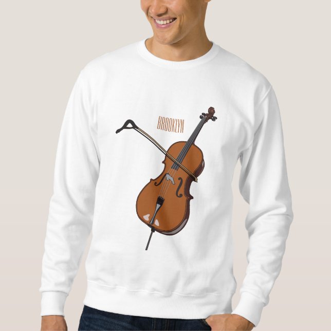 Sudadera Ilustracion personalizado Cello (Anverso)