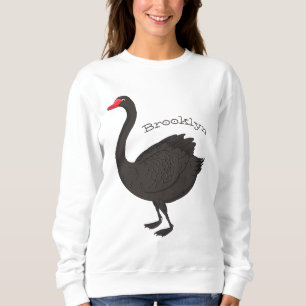 Sudadera Ilustracion personalizado cisne negro