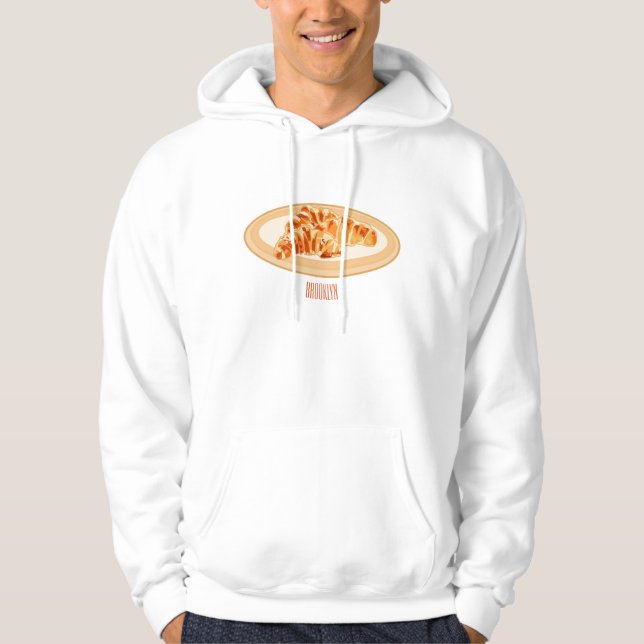 Sudadera Ilustracion personalizado croissant (Anverso)