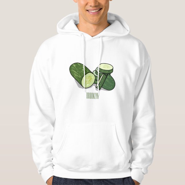 Sudadera Ilustracion personalizado Cucumber (Anverso)