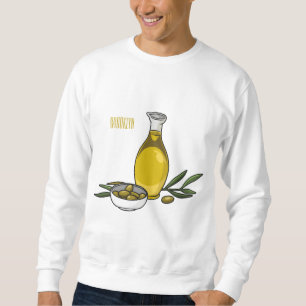 Sudadera Ilustracion personalizado de aceite de oliva
