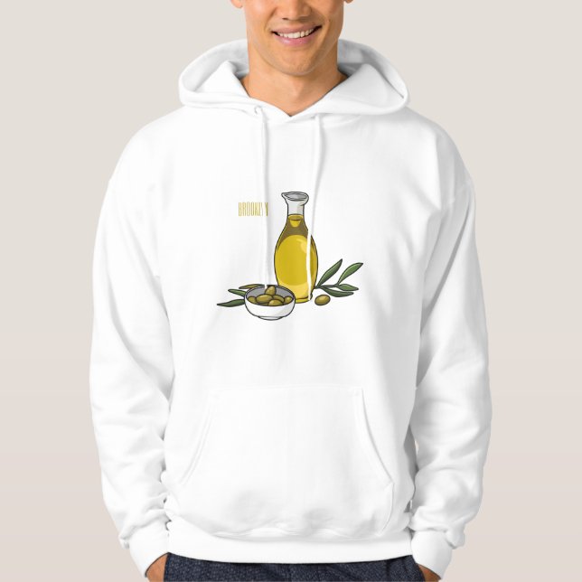 Sudadera Ilustracion personalizado de aceite de oliva (Anverso)
