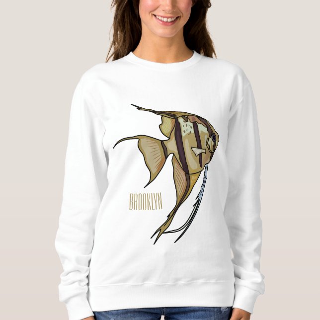 Sudadera Ilustracion personalizado de Angelfish (Anverso)