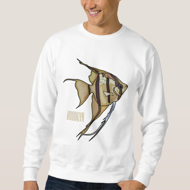 Sudadera Ilustracion personalizado de Angelfish (Anverso)