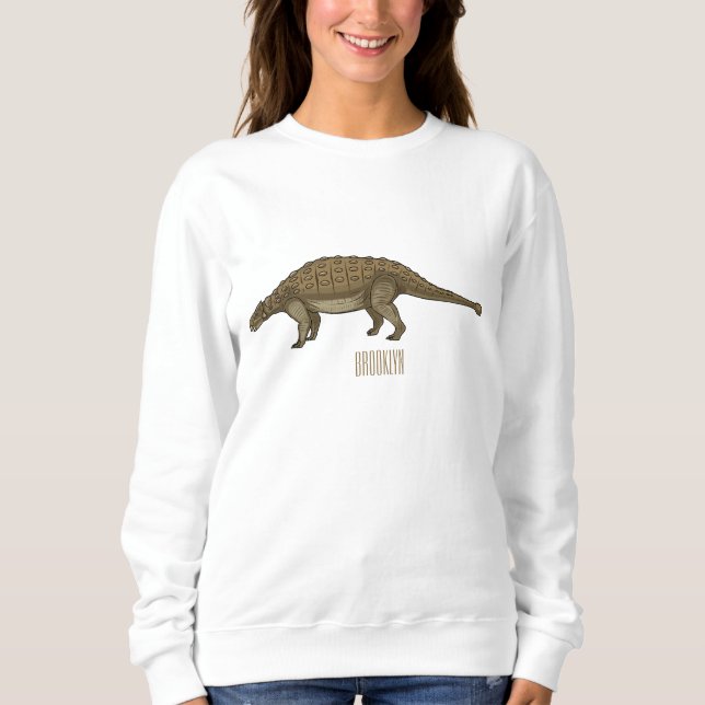 Sudadera Ilustracion personalizado de Ankylosaurus (Anverso)