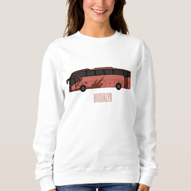Sudadera Ilustracion personalizado de autobús (Anverso)