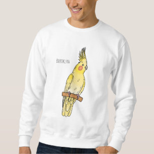 Sudadera Ilustracion personalizado de aves de Cockatiel