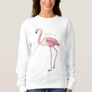 Sudadera Ilustracion personalizado de aves de Flamingo