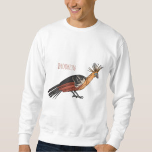 Sudadera Ilustracion personalizado de aves de Hoatzin