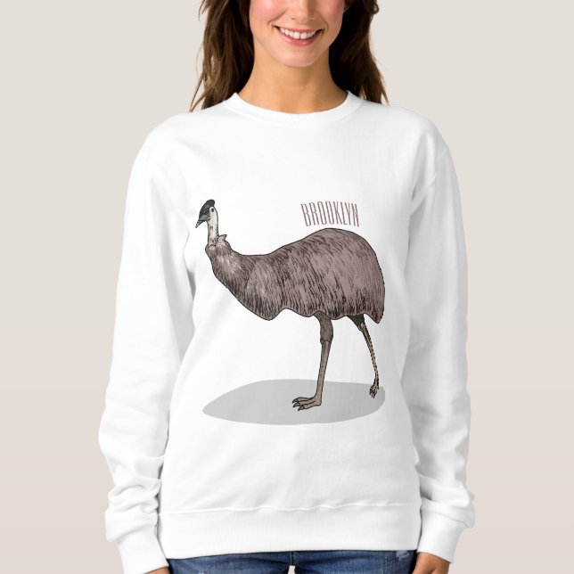Sudadera Ilustracion personalizado de aves de la Uem (Anverso)
