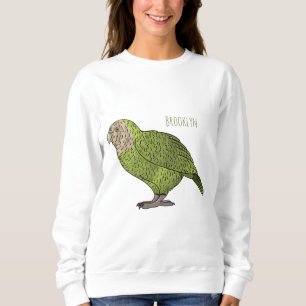 Sudadera Ilustracion personalizado de aves Kakapo