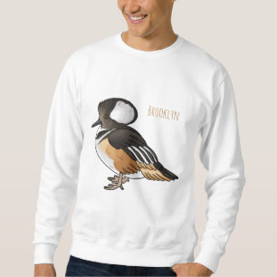 Sudadera Ilustracion personalizado de aves merganser con ca