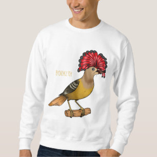 Sudadera Ilustracion personalizado de aves Royal flycatcher