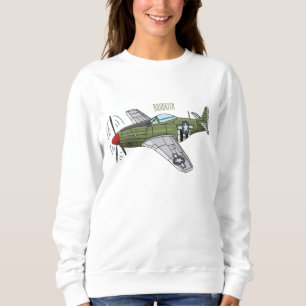 Sudadera Ilustracion personalizado de avión militar