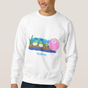 Sudadera Ilustracion personalizado de bblegum de ranas grac