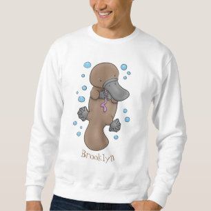 Sudadera Ilustracion personalizado de bebé de plaquypus fel