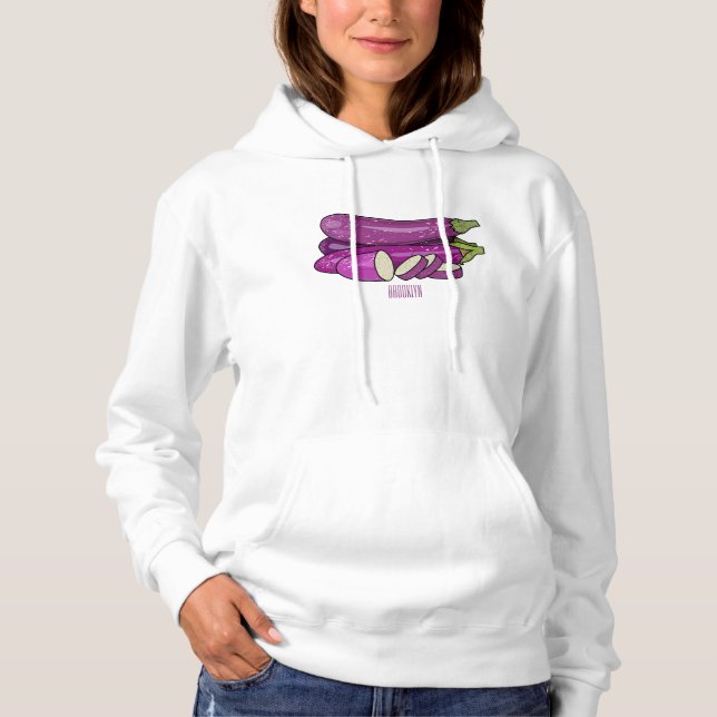 Sudadera Ilustracion personalizado de berenjenas (Anverso)
