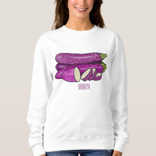 Sudadera Ilustracion personalizado de berenjenas