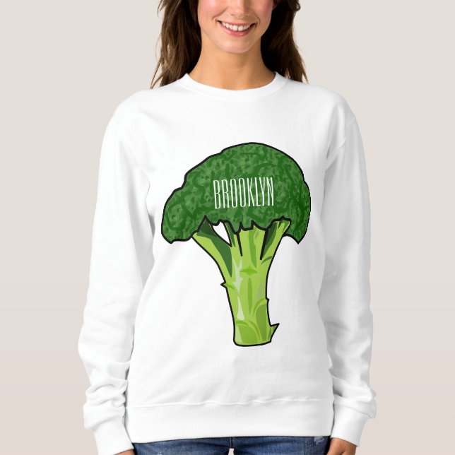 Sudadera Ilustracion personalizado de Broccoli (Anverso)