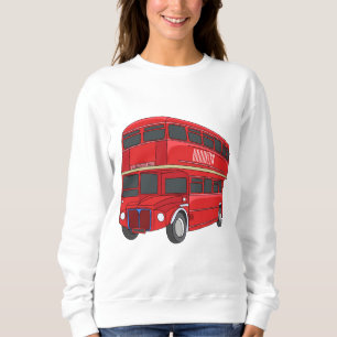 Sudadera Ilustracion personalizado de bus de dos pisos