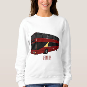 Sudadera Ilustracion personalizado de bus de dos pisos