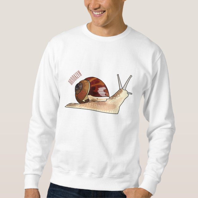 Sudadera Ilustracion personalizado de caracoles (Anverso)