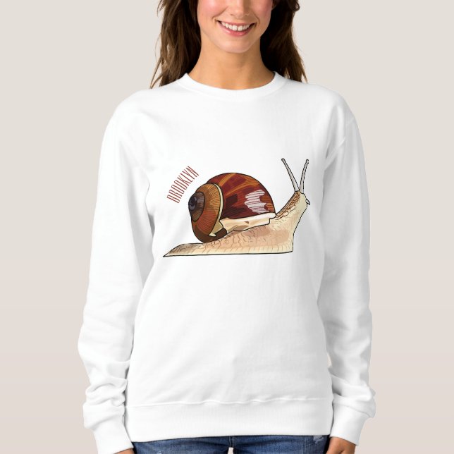 Sudadera Ilustracion personalizado de caracoles (Anverso)