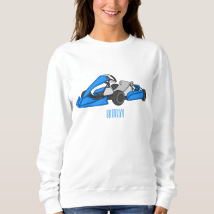 Sudadera Ilustracion personalizado de carreras de Kart