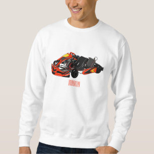 Sudadera Ilustracion personalizado de carreras de Kart