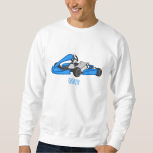 Sudadera Ilustracion personalizado de carreras de Kart