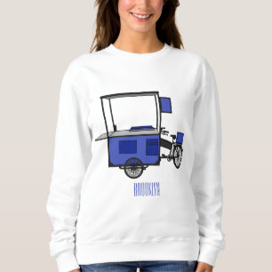 Sudadera Ilustracion personalizado de carrito de alimentos