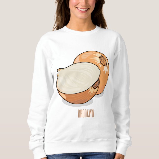 Sudadera Ilustracion personalizado de cebolla (Anverso)