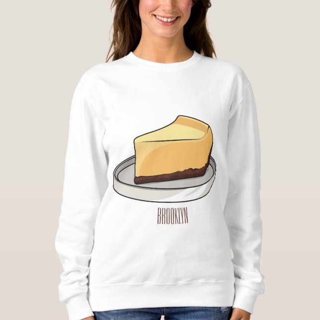Sudadera Ilustracion personalizado de Cheesecake (Anverso)