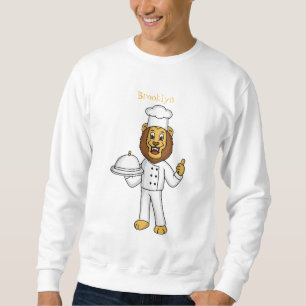 Sudadera Ilustracion personalizado de chef de un bonito leó