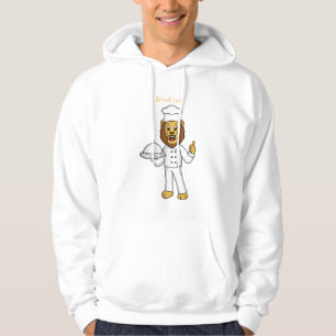 Sudadera Ilustracion personalizado de chef de un bonito leó