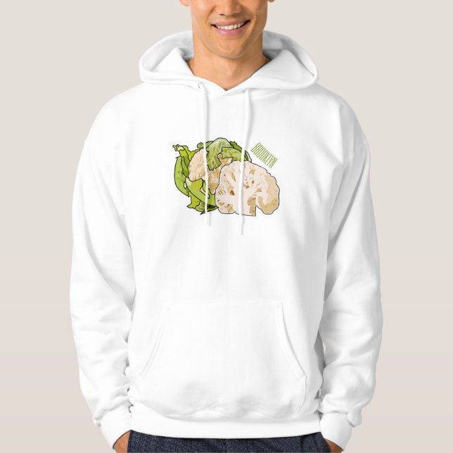 Sudadera Ilustracion personalizado de coliflor (Anverso)