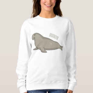 Sudadera Ilustracion personalizado de focas elefantes