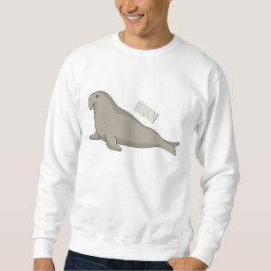 Sudadera Ilustracion personalizado de focas elefantes