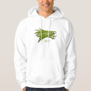 Sudadera Ilustracion personalizado de frijol verde