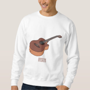 Sudadera Ilustracion personalizado de guitarra acústica