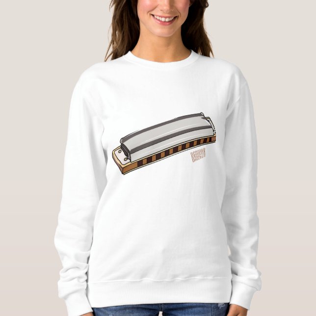Sudadera Ilustracion personalizado de Harmonica (Anverso)