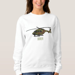 Sudadera Ilustracion personalizado de helicópteros del ejér