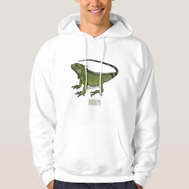 Sudadera Ilustracion personalizado de Iguana (Anverso)