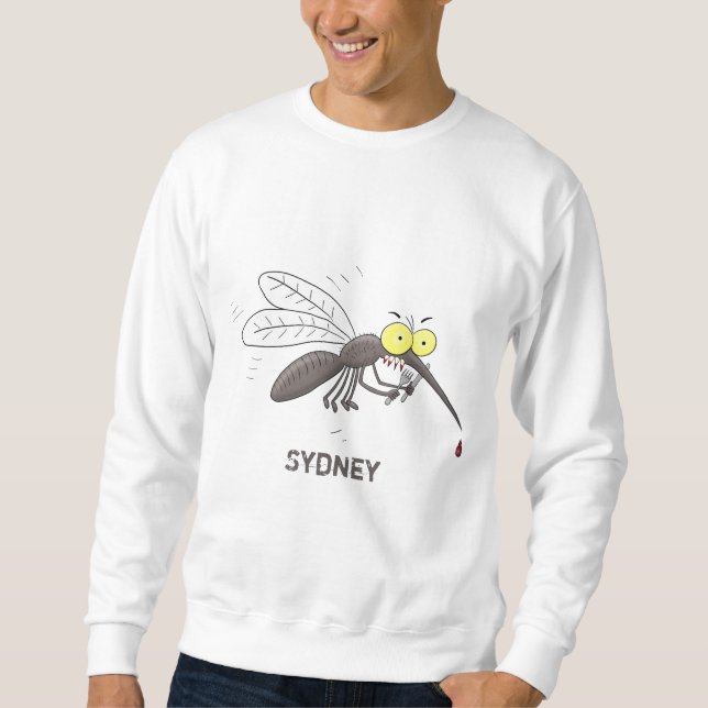 Sudadera Ilustracion personalizado de insectos de mosquitos (Anverso)